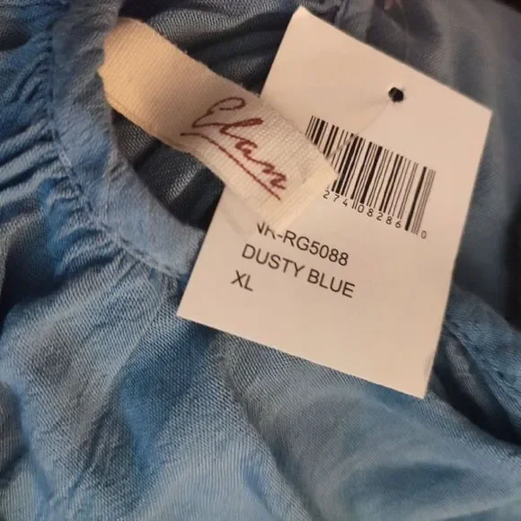 ELAN Slip Dress Cover-up Blue XL New - Picture 7 of 7